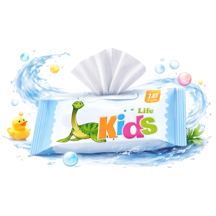 لايف كيدز مناديل مبلله 15منديل