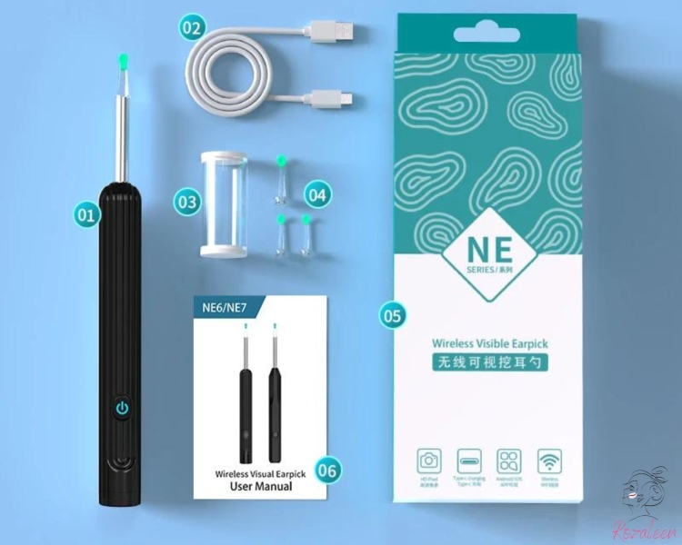 جهاز- إزالة شمع الأذن-Wireless visible earpick