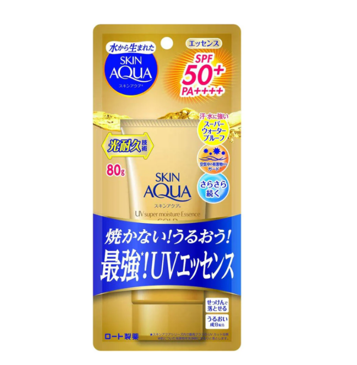 Rohto Mentholatum, Skin Aqua UV Super Moisture Essence Gold SPF 50+ PA++++