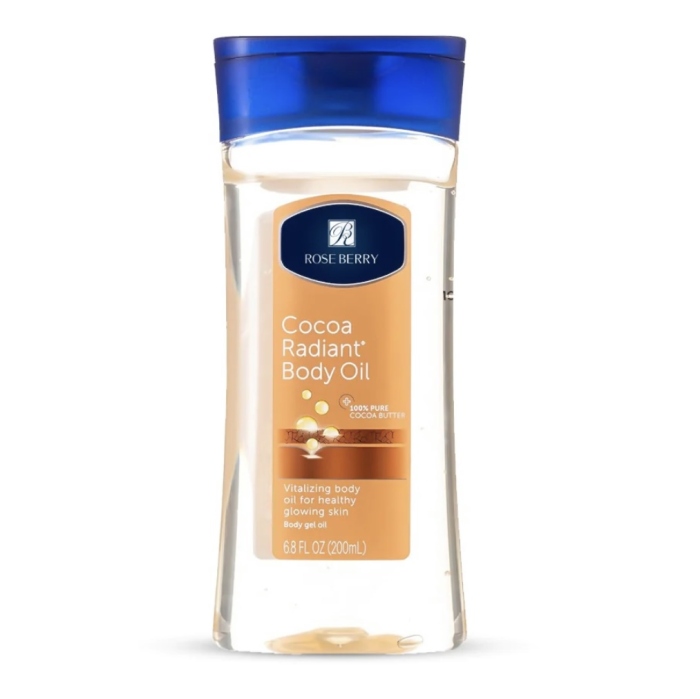 Rose berry cocoa radiant body oil