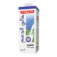 حمودة حليب طويل الأمد خالي الدسم 1 لتر