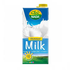 ندى حليب خالي الدسم 1 لتر