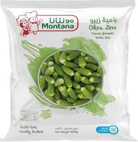 مونتانا بامية مجمدة زيرو 400 غم