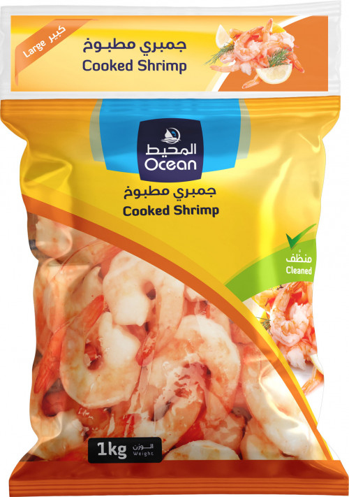 المحيط غمبري مطبوخ بالذيل وسط مجمد 500 غم