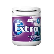 علكة إكسترا زجاجة كبيرة توت أزرق 84غ
