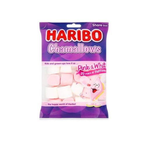 هاريبو شامالوز وردي وأبيض 25 غم