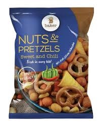 بيكر مقرمشات و برتزلز حار وحلو 300 غم