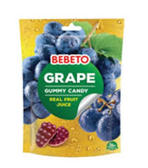 بيبيتو جيلي بنكهة العنب بعصير الفاكهة الحقيقي 60 غم