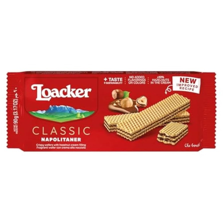 لواكر ويفر بكريمة البندق نابوليتانر 90 غم