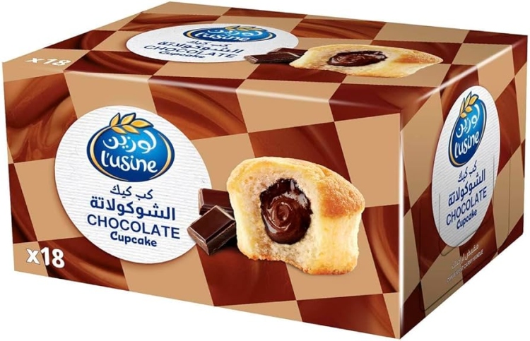 لوزين كب كيك الشوكولاتة 18*30غم