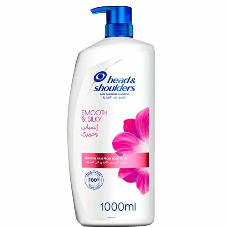 هيد اند شولدرز شامبو للشعر الانسيابي والحريري 1000مل