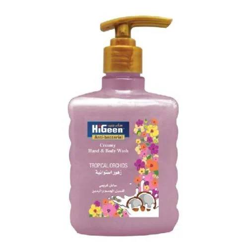 غسول كريمي لليدين والجسم برائحة الأوركيد الاستوائية من هايجين 500 مل