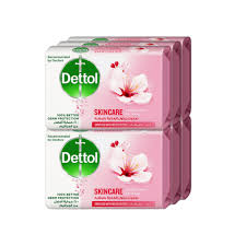 صابون ديتول الوردي 120 غم 4 2+2 قطعة