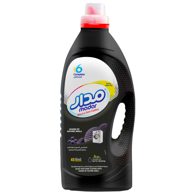 مدار جل سائل لغسيل الملابس السوداء 3 لتر