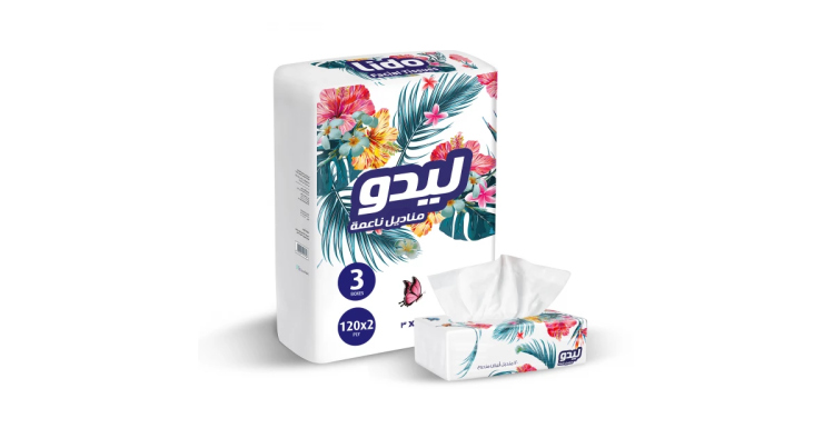 ليدو منديل أبيض مزدوج معقم ٣ حبات