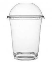 كاسات بلاستيك 300مل مع غطاء عدد 50