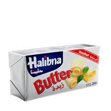 حليبنا زبدة غير مملحة 200غم