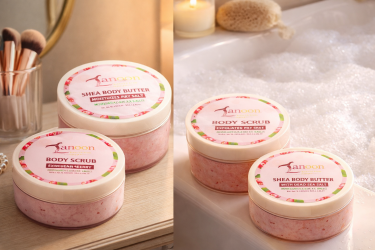 عرض سكراب الجسم و كريم زبدة الشيا