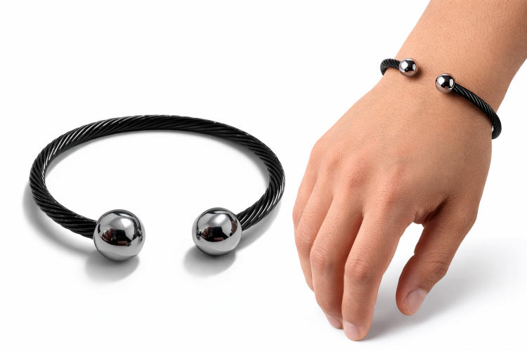 إسوارة الطاقة وتفريغ الشحنات لون أسود فاخر