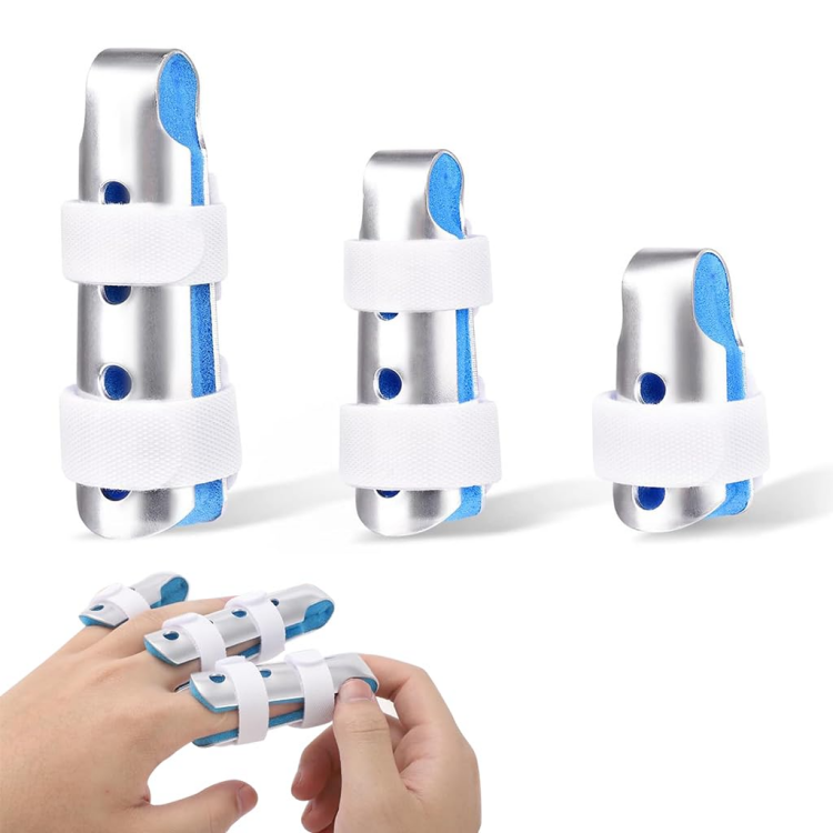 جبيرة أصبع مكسور ألمنيوم متوفر بعدة أحجام