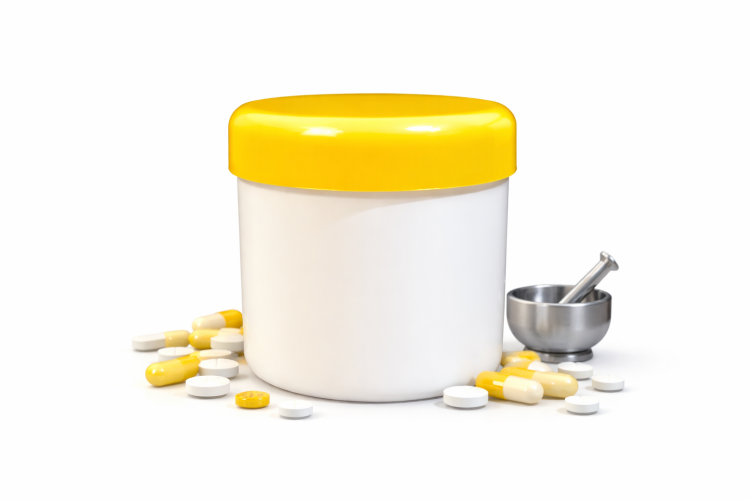 علب للخلطات قياس 5*5 سم بلاستك مقوى 