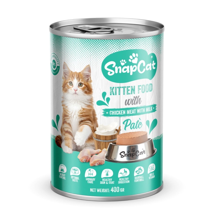 سناب كات باتي دجاج وحليب كيتن 400g