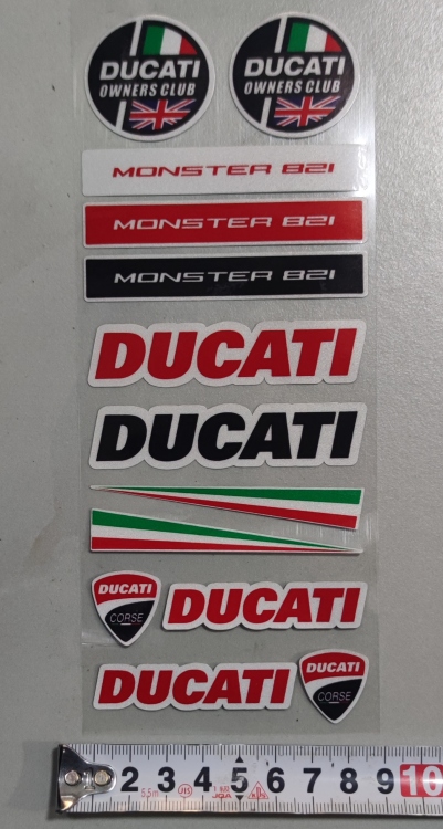 كت ستيكرات DUCATI 9CM