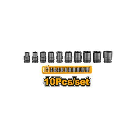 طقم بوكسات فرد بناشر هواء 1/2" 10 قطع انكو