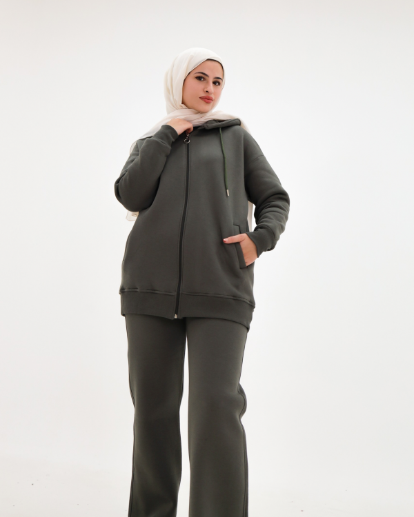 سوت شتوي سحاب كامل 