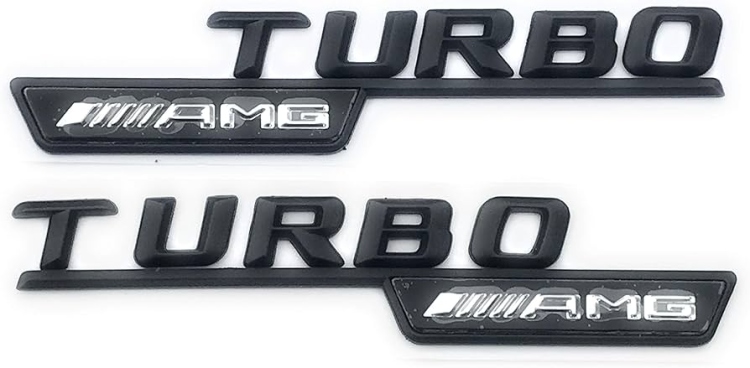 شعار باللون الأسود بالطقم TURBO AMG