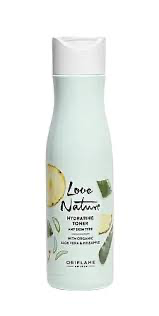 LOVE NATURE Hydrating Gel Cleanser with Organic Aloe Vera & Pineapple& LOVE NATURE Hydrating Toner with Organic Aloe Vera 125 ml& Pineapple150 ml & Love Nature Hydrating Face Cream with Organic Aloe Vera & Coconut Water 50ml    46070 - 47003 - 34821
