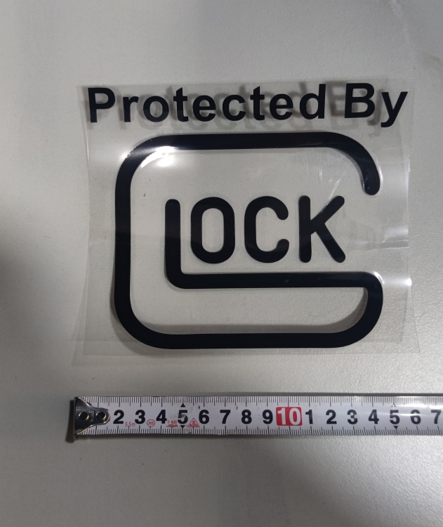 ستيكر GLOCK عاكس 16CM 