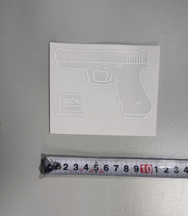 ستيكر GLOCK مفرغ 10CM