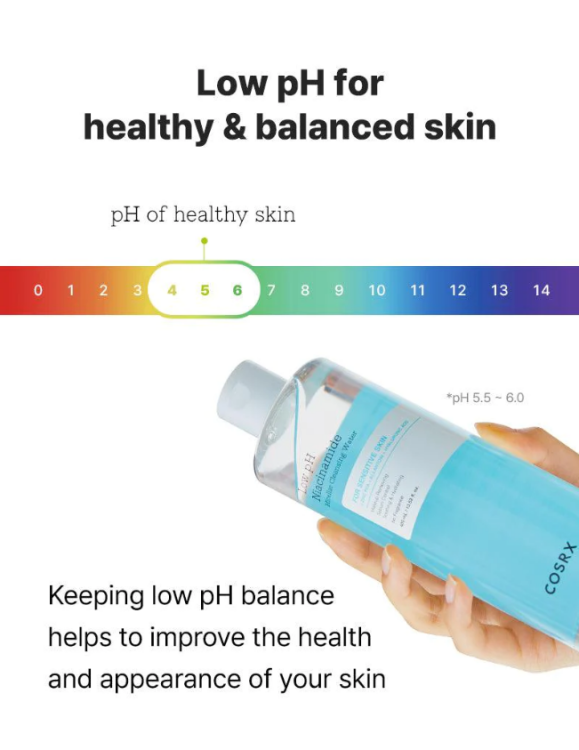 Cosrx, Low pH Niacinamide Micellar Cleansing Water