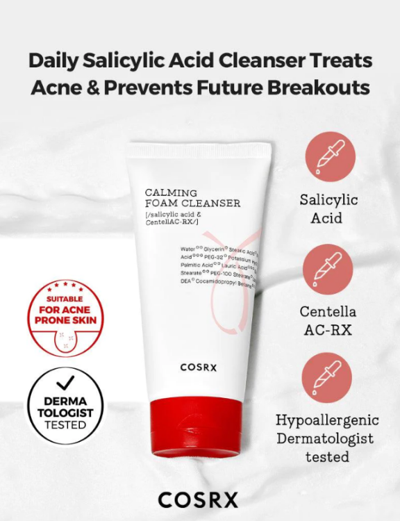 Cosrx, AC Collection Calming Foam Cleanser
