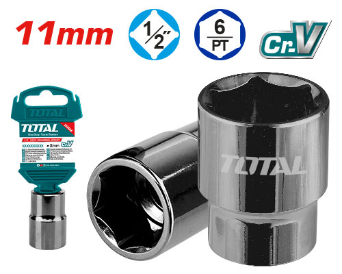 TOTAL THTST12111 1/2" Hexagonal Socket 11mm بوكس