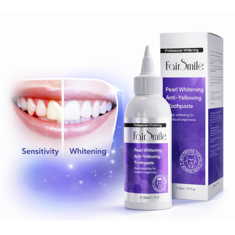 معجون اسنان سوبر وايت بتقنية البنفسجية لتبيض الاسنان الحساسة بحجم 50 مل