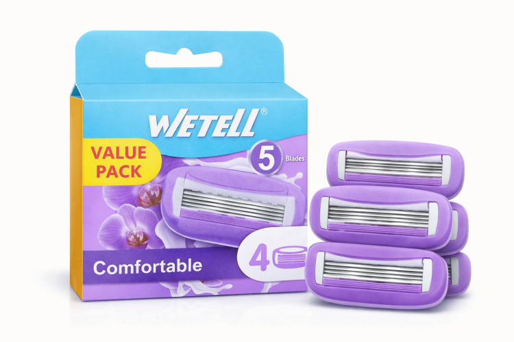 رؤوس شفرات ووتل بنكهة الافندر 4 روؤس 