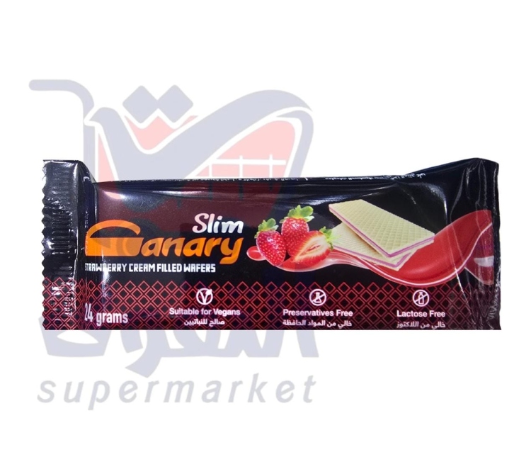 كناري ويفر سليم فراولة 24غم
