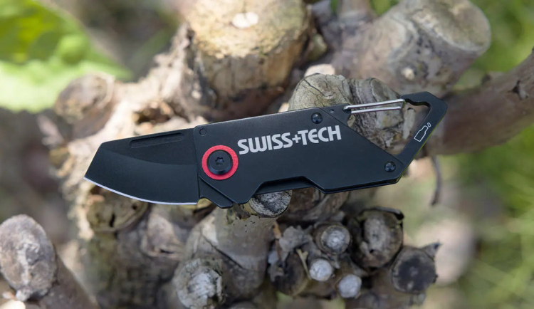 سكين جيب صغير طوي  Swiss+tech sto14007