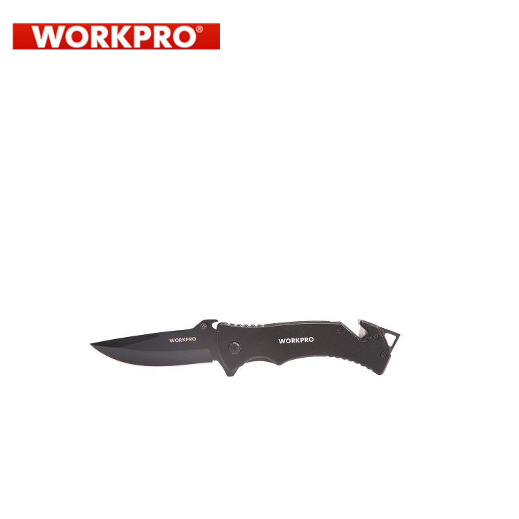سكين جيب طوي 3.5" اسود ورك برو 