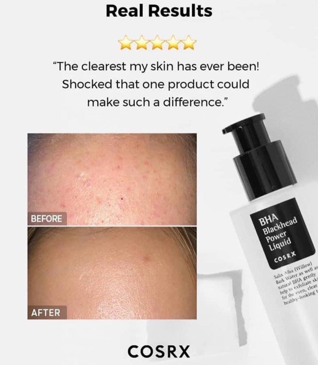 Cosrx Bha blackhead Power Liquid  مصل لعلاج الرؤوس السوداء والبيضاء وعلاج حب الشباب 