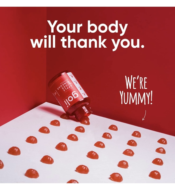 ‏GOLI APPLE CIDER VINEGAR GUMMIES   علكات خل التفاح 