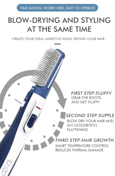 فرشاة حرارية ENZO CRYSTAL HAIR STYLE BRUSH