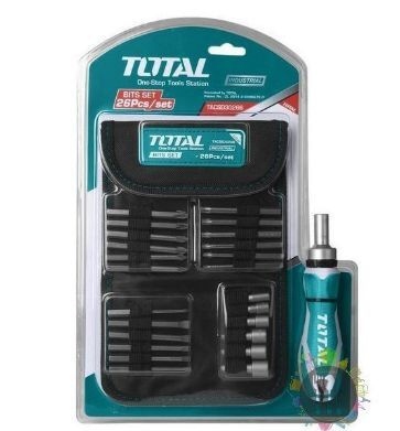 طقم راسيات مع بوكسات 26 قطعه TOTAL TACSD30266