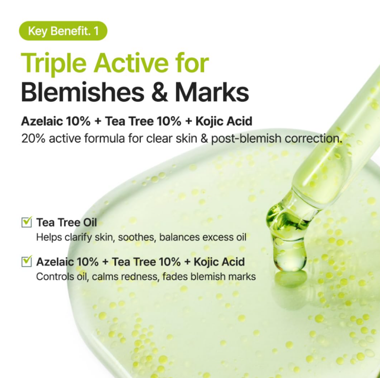 Purito SEOUL, Azelaic Acid 10 Kojic Tea Tree Serum