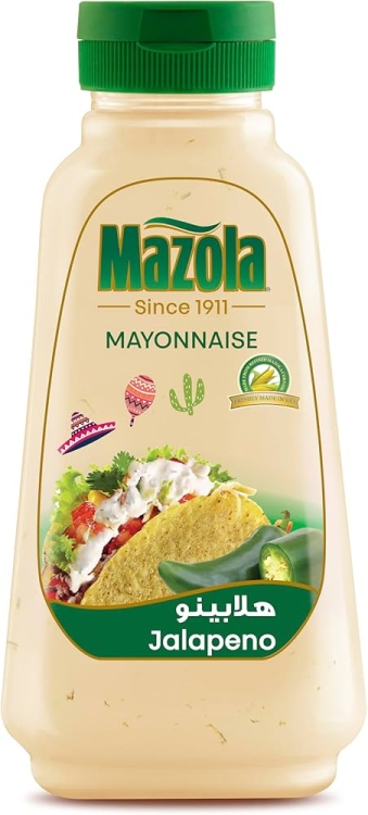 مازولا مايونيز ضاغط هلابينو 340مل