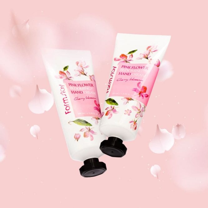 Farmstay, Pink Flower Blooming Hand Cream Cherry Blossom