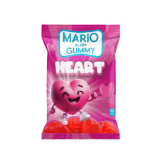 ماريو جوم شكل قلوب 20غم