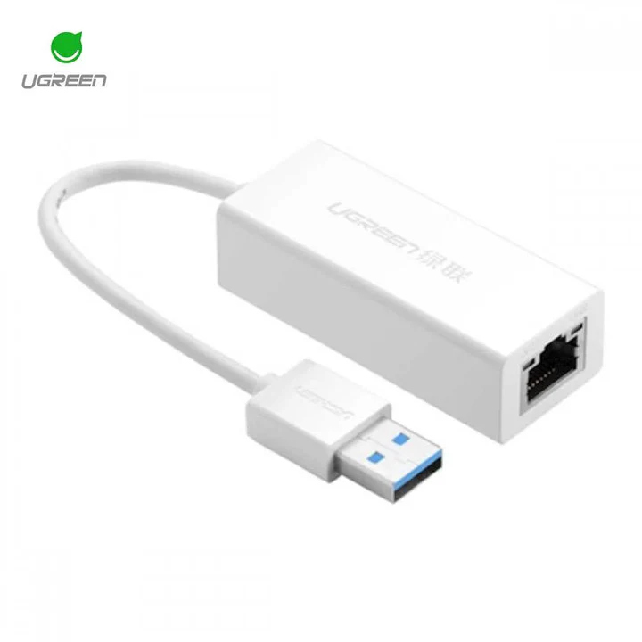 UGREEN USB 3.0 GIGABIT ETHERNET ADABTER (WHITE) MOADEL- CR111 20255